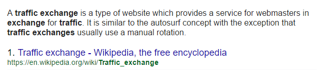 What is a Traffic Exchange