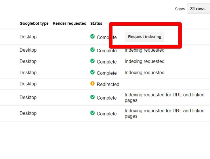 How to Submit A Blog Post To Google Search Console - Click Request Indexing