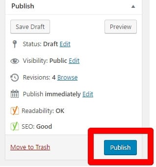 How to Submit a Blog to Google Search Console - Publish the Post