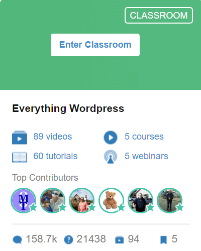 Classroom 8 - Everything WordPress