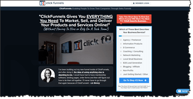 Clickfunnels Home Page