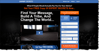 Expert Secrets Book Home Page